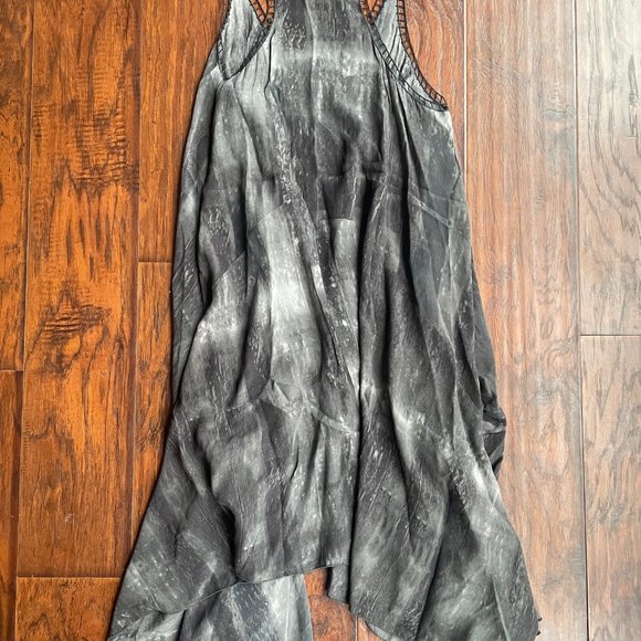 Biya Grey Wash Tie Dye Style Dress - Picture 5 of 5